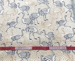 Canvas gold ostrich Oeko-Tex 100