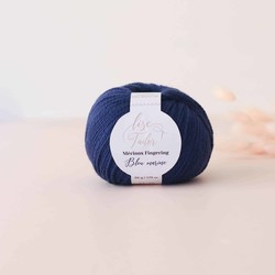 LAINE MERINOS BLEU MARINE LISE TAILOR